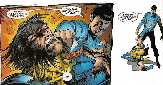 Spock puts down the Wolverine.